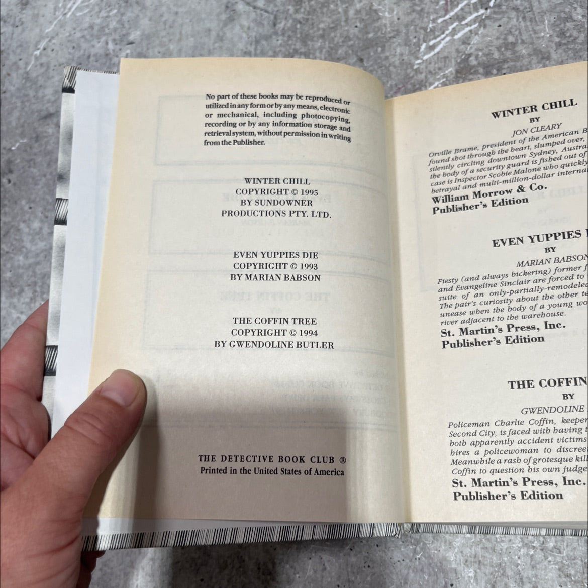 winter chill book, by jon cleary, 1995 Hardcover image 3