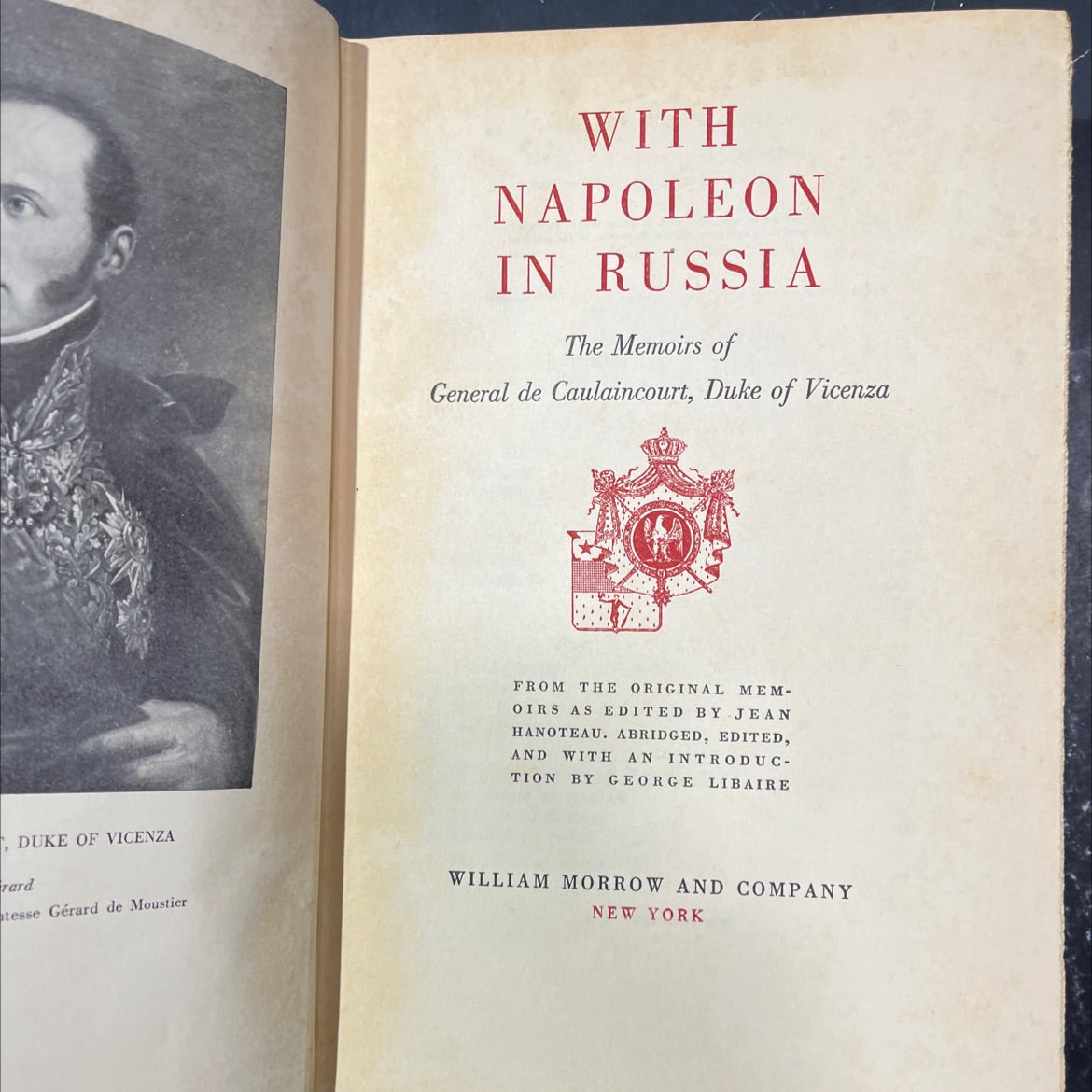 with napoleon in russia the memoirs of general de caulaincourt duke of vicenza book, by general de caulaincourt, 1935 image 2