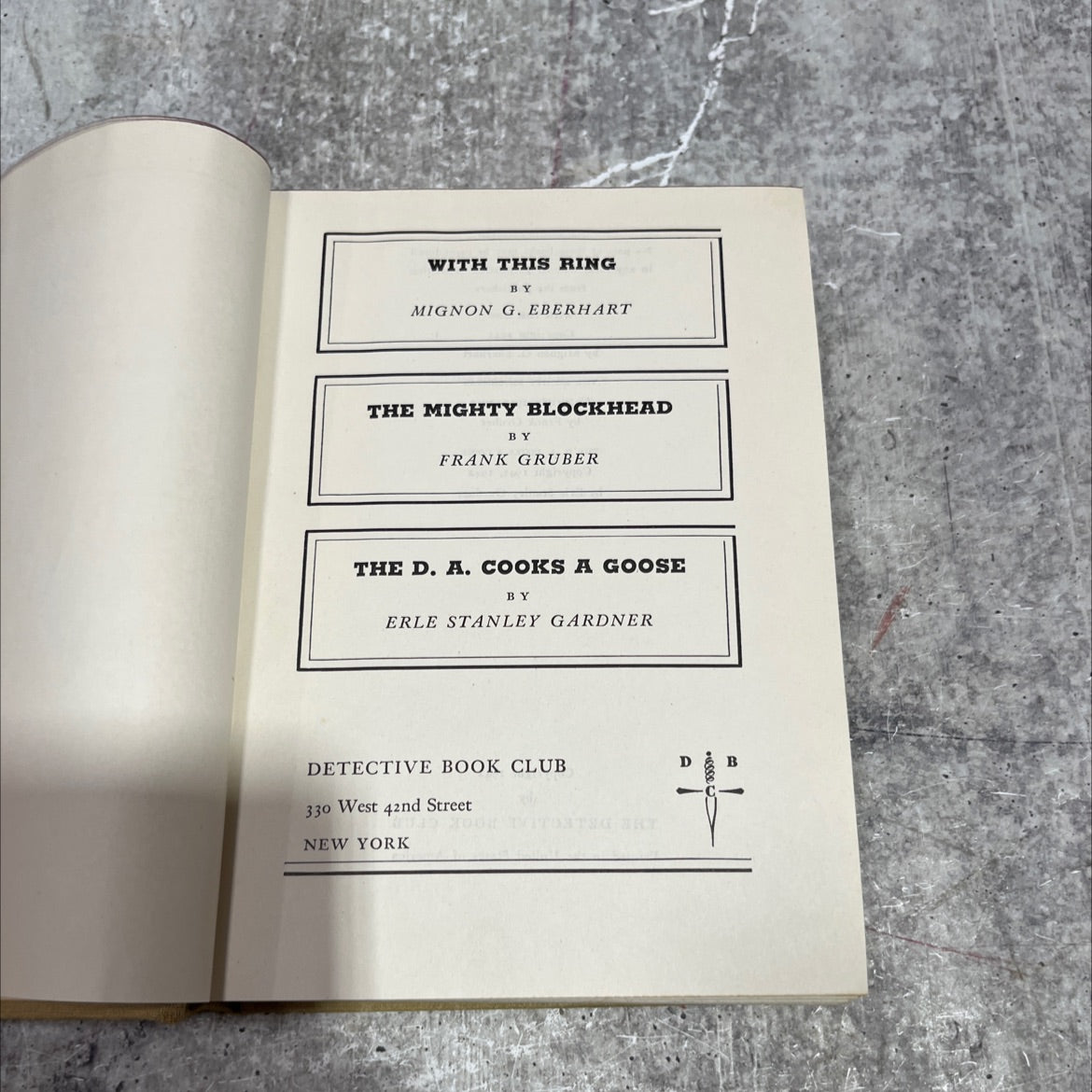 with this ring book, by mignon g. eberhart, 1942 Hardcover image 2