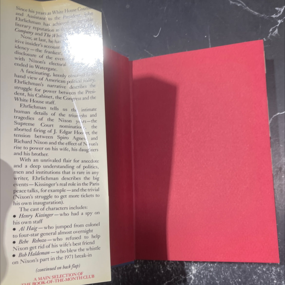 witness to power book, by John Ehrlichman, 1982 Hardcover image 4