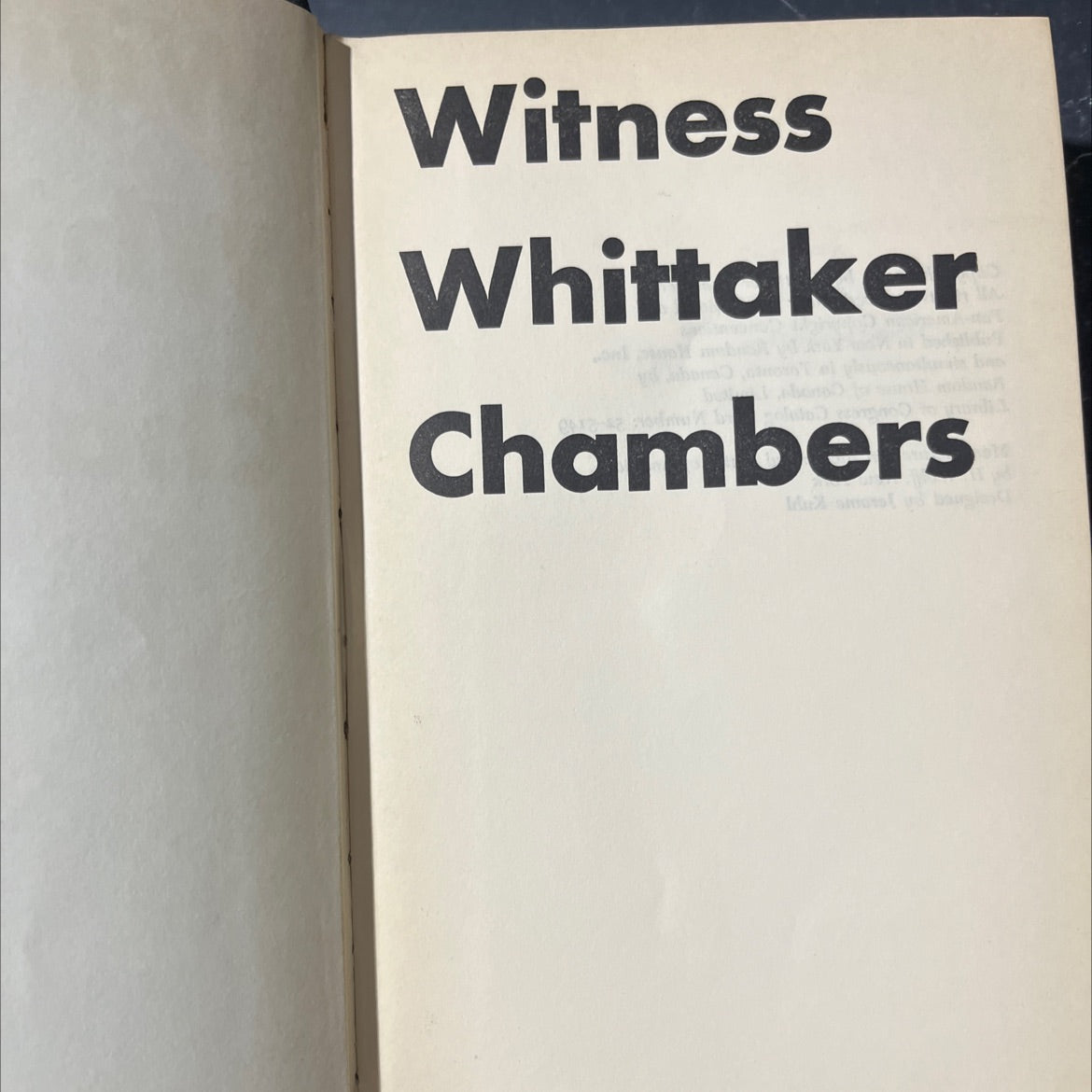 witness whittaker chambers book, by Whittaker Chambers, 1952 Hardcover image 2