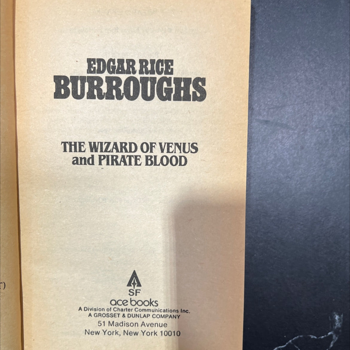 wizard of venus and pirate blood book, by edgar rice burroughs, 1970 Paperback image 2