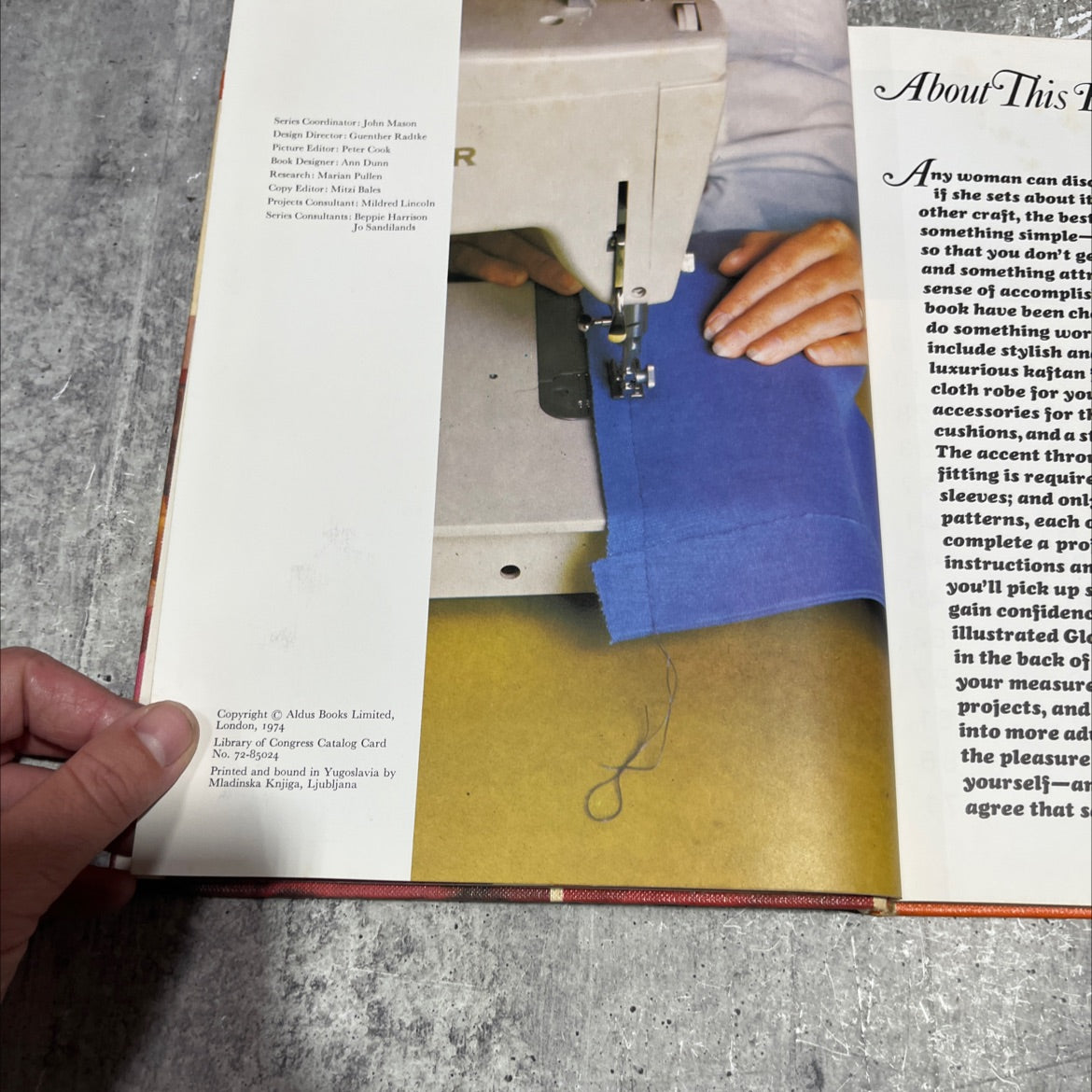 woman alive sew exciting! so simple! book, by Eleanor Van Zandt, 1974 Hardcover image 3