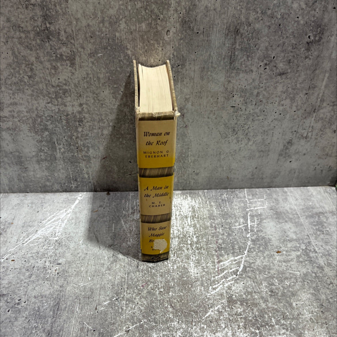 woman on the roof book, by Mignon G. Eberhart, 1967 Hardcover image 4