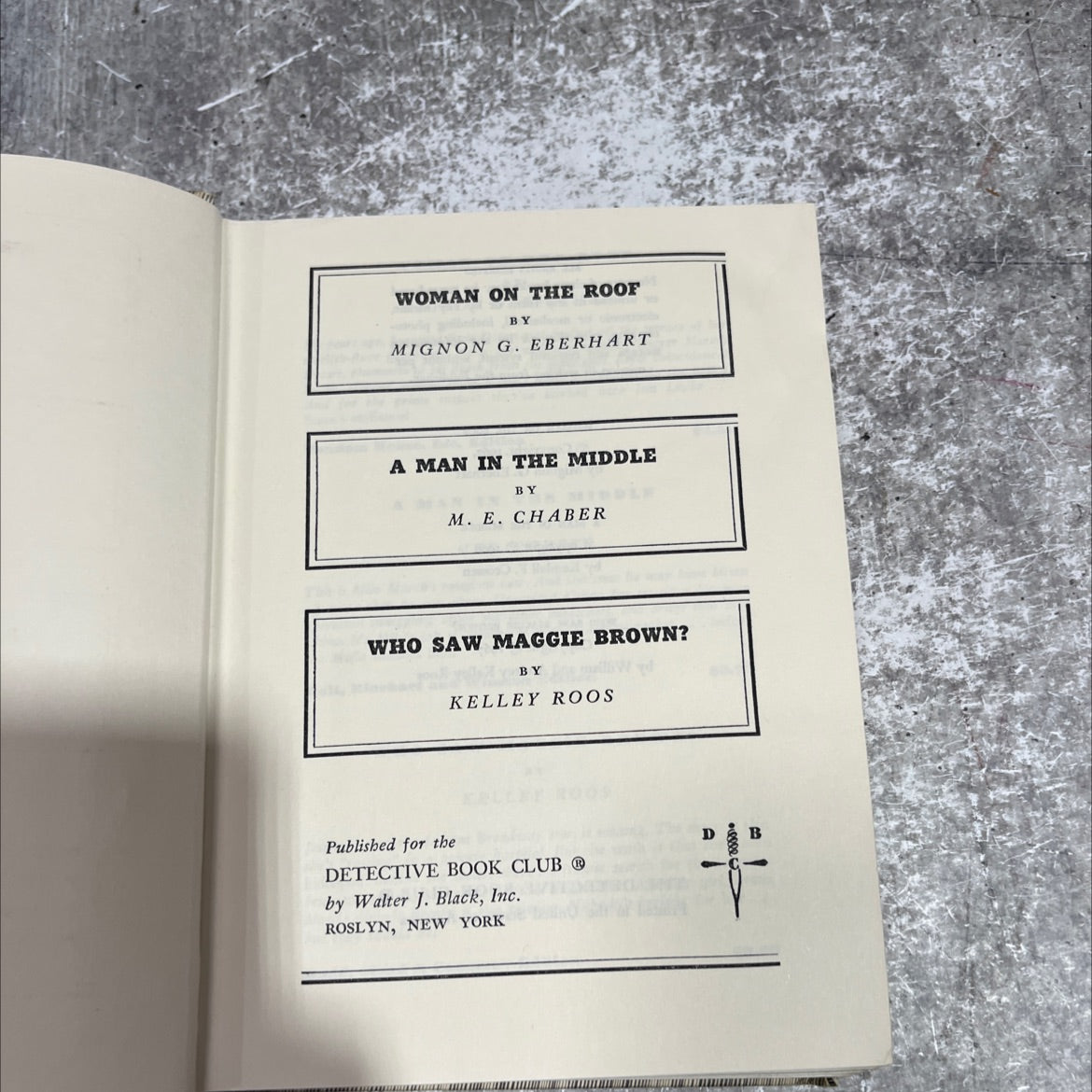 woman on the roof book, by Mignon G. Eberhart, 1967 Hardcover image 2