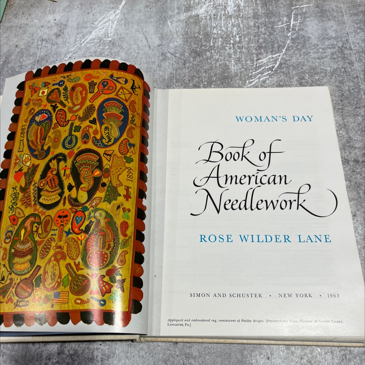 woman's day book of american needlework book, by rose wilder lane, 1963 Hardcover image 2