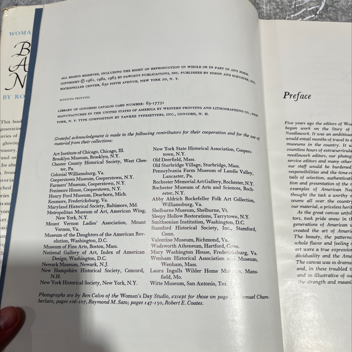 woman's day book of american needlework book, by rose wilder lane, 1963 Hardcover image 3