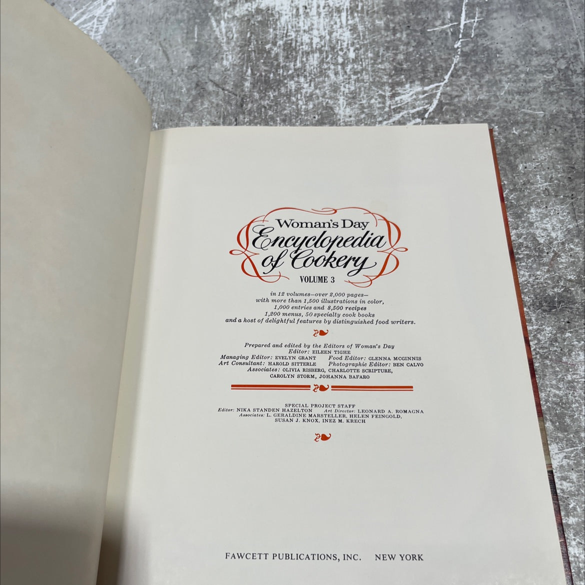 woman's day encyclopedia of cookery volume 3 book, by editors of woman's day, 1968 Hardcover image 2