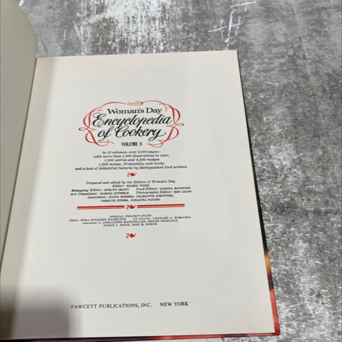 woman's day encyclopedia of cookery volume s book, by editors of woman's day, 1966 Hardcover image 2