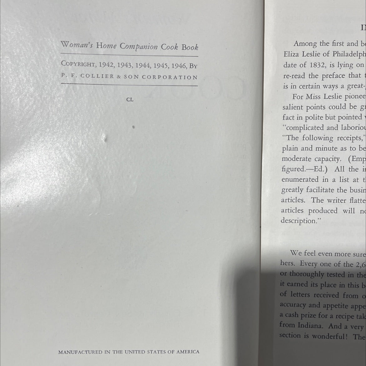 woman's home companion cook book book, by dorothy kirk, 1946 Hardcover image 3