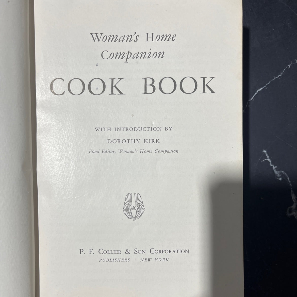 woman's home companion cook book book, by dorothy kirk, 1946 Hardcover image 2