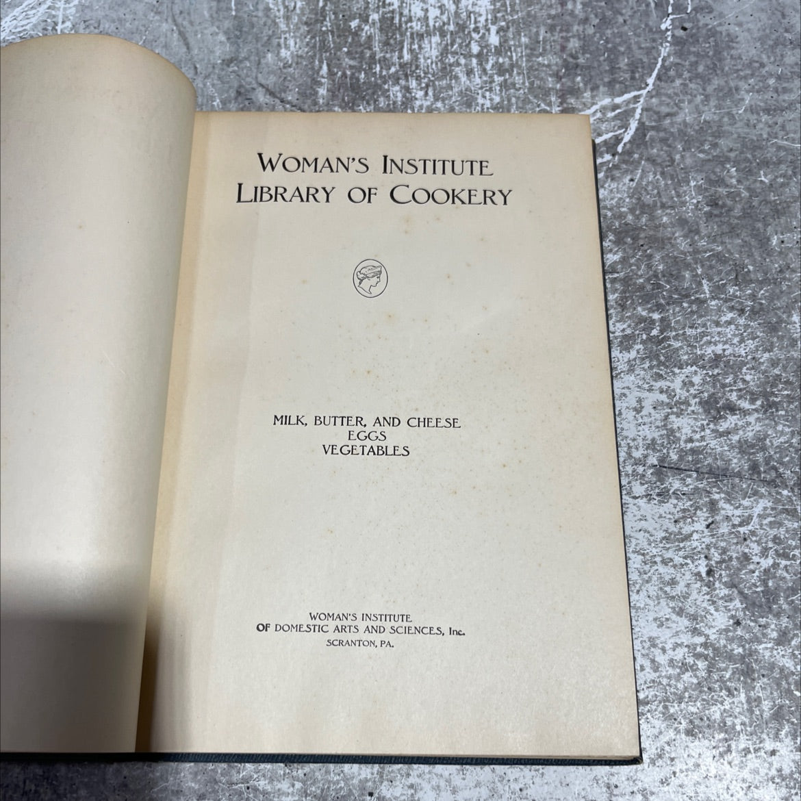 woman's institute library of cookery milk, butter, and cheese eggs vegetables book, by woman’s institute of domestic image 2