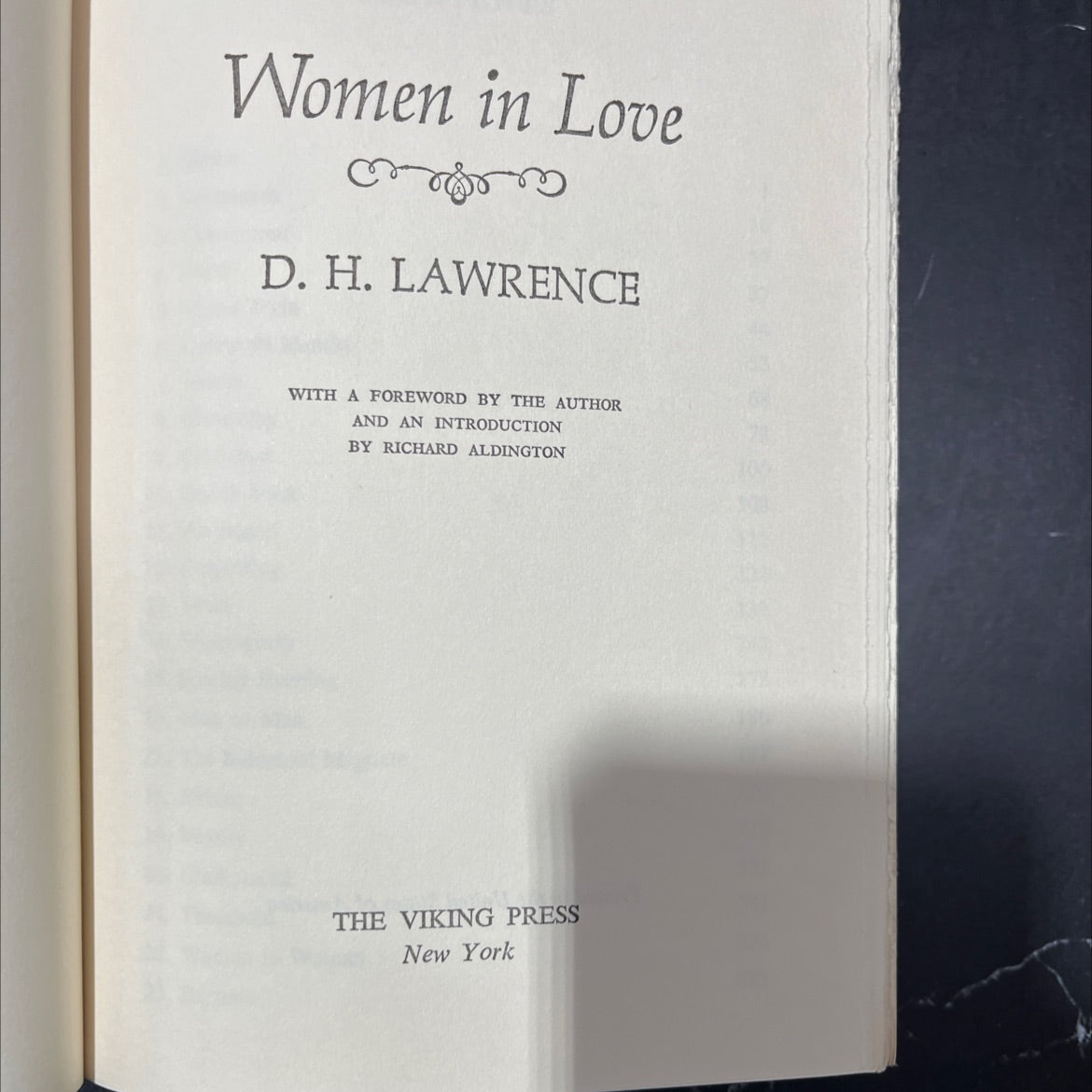 women in love book, by D. H. Lawrence, 1950 Hardcover image 2