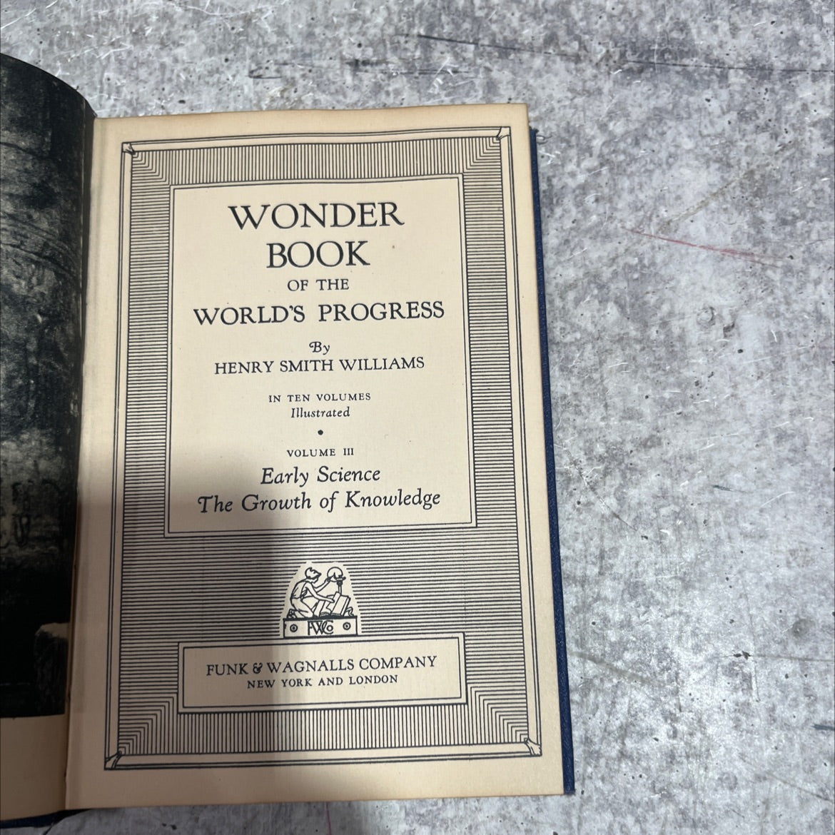 wonder book of the world's progress book, by henry smith williams, 1935 Hardcover image 2