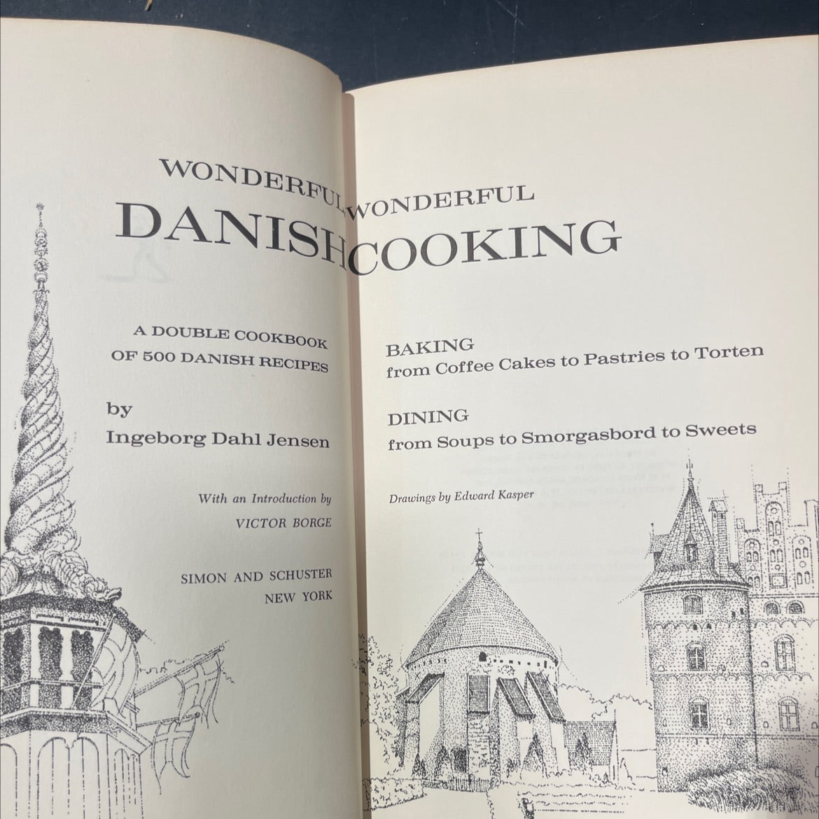 wonderful wonderful danish cooking a double cookbook of 500 danish recipes book, by ingeborg dahl jensen, 1965 Hardcover image 2