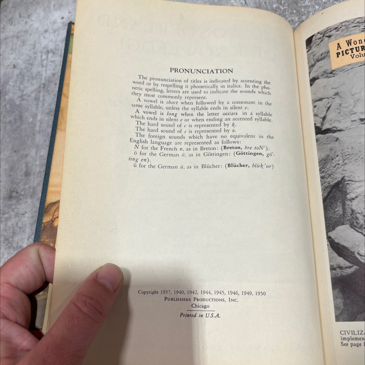 wonderland of knowledge the new pictorial encyclopedia book, by gordon j. laing, harry orrin gillet, roderick m. grant, image 3