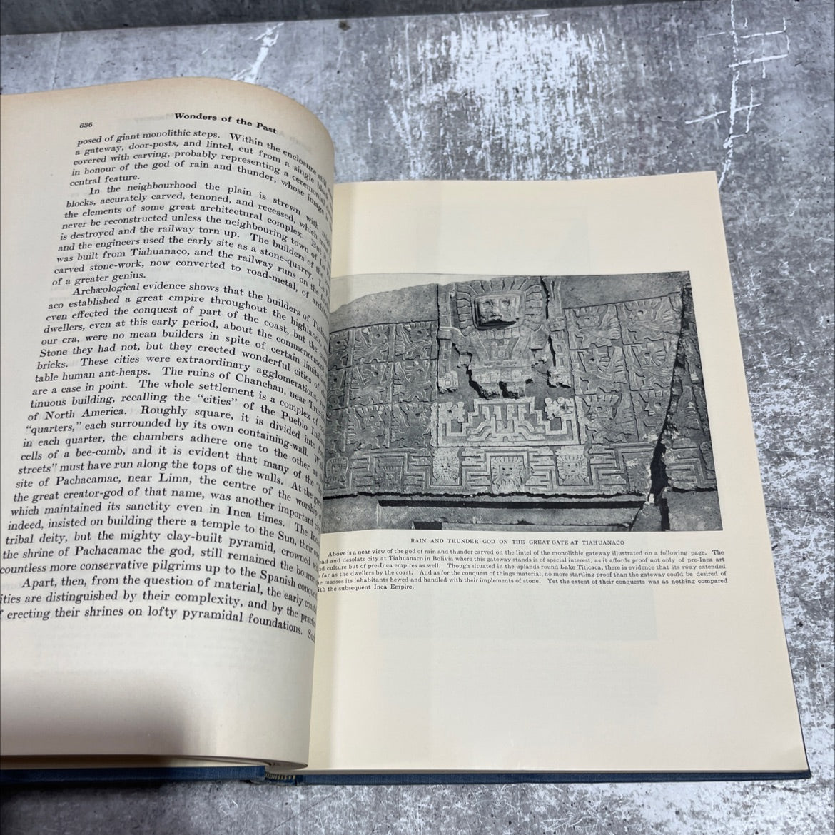wonders of the past the romance of antiquity and its splendours book, by j. a. hammerton, 1933 Hardcover image 4