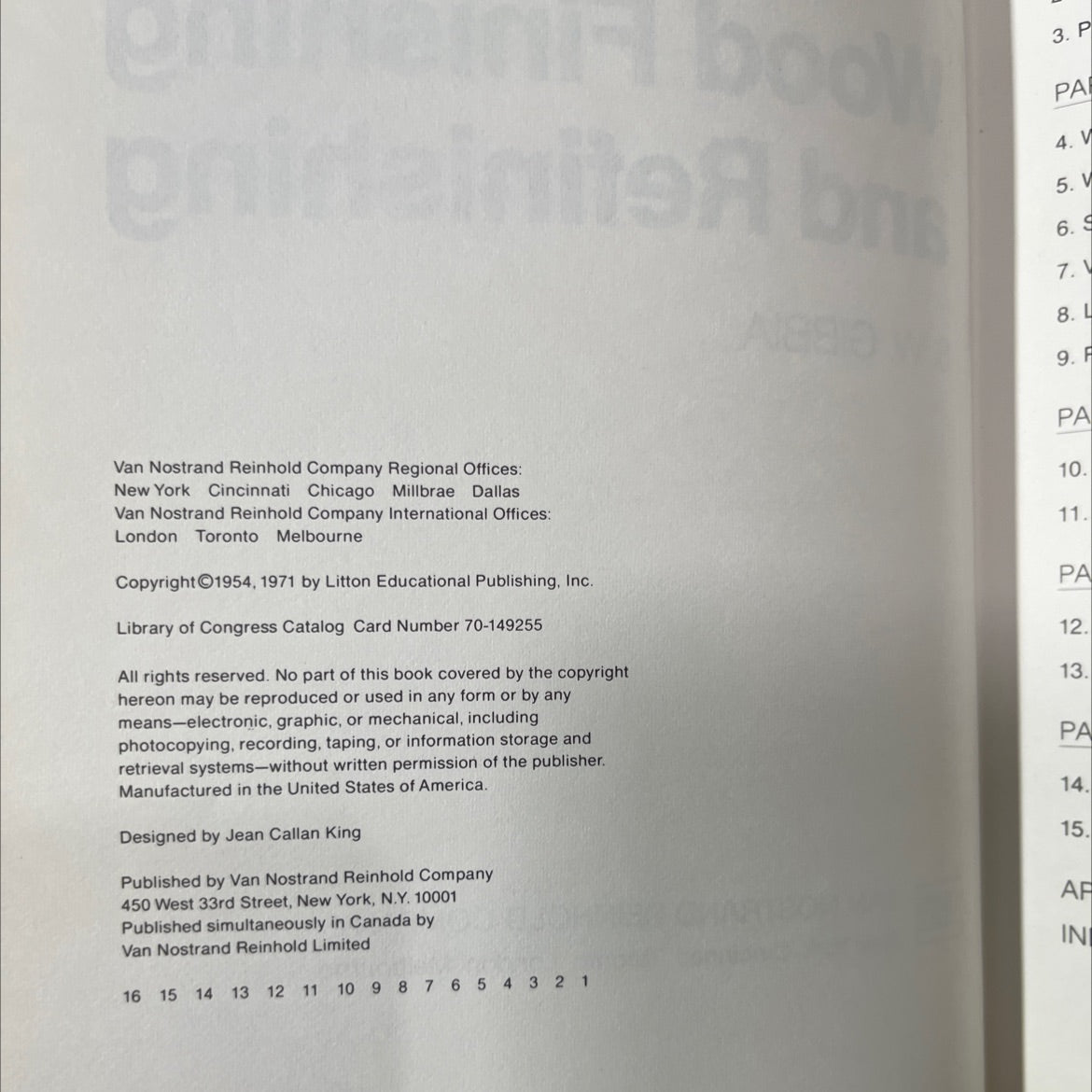 wood finishing and refinishing book, by s. w. gibbi, 1971 Hardcover image 3