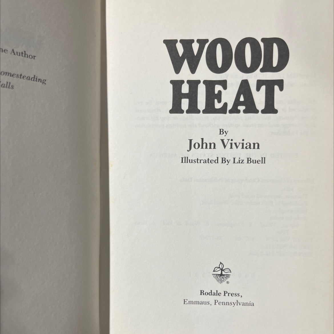 wood heat book, by John Vivian, 1978 Hardcover image 2