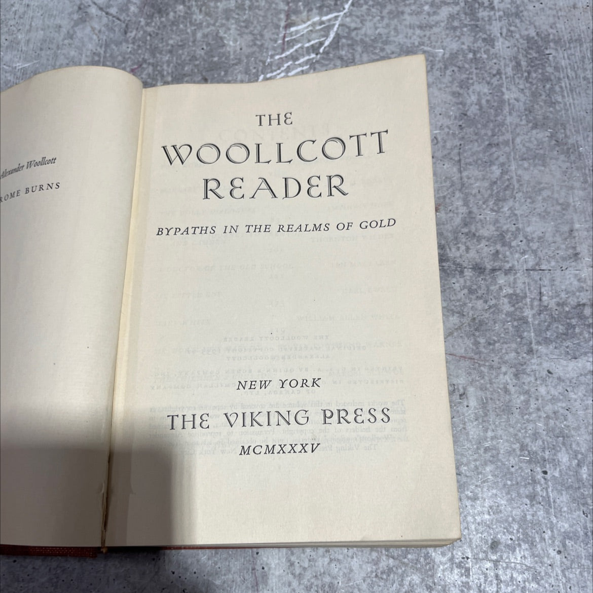 woollcott reader book, by alexander woollcott, 1935 Hardcover image 2