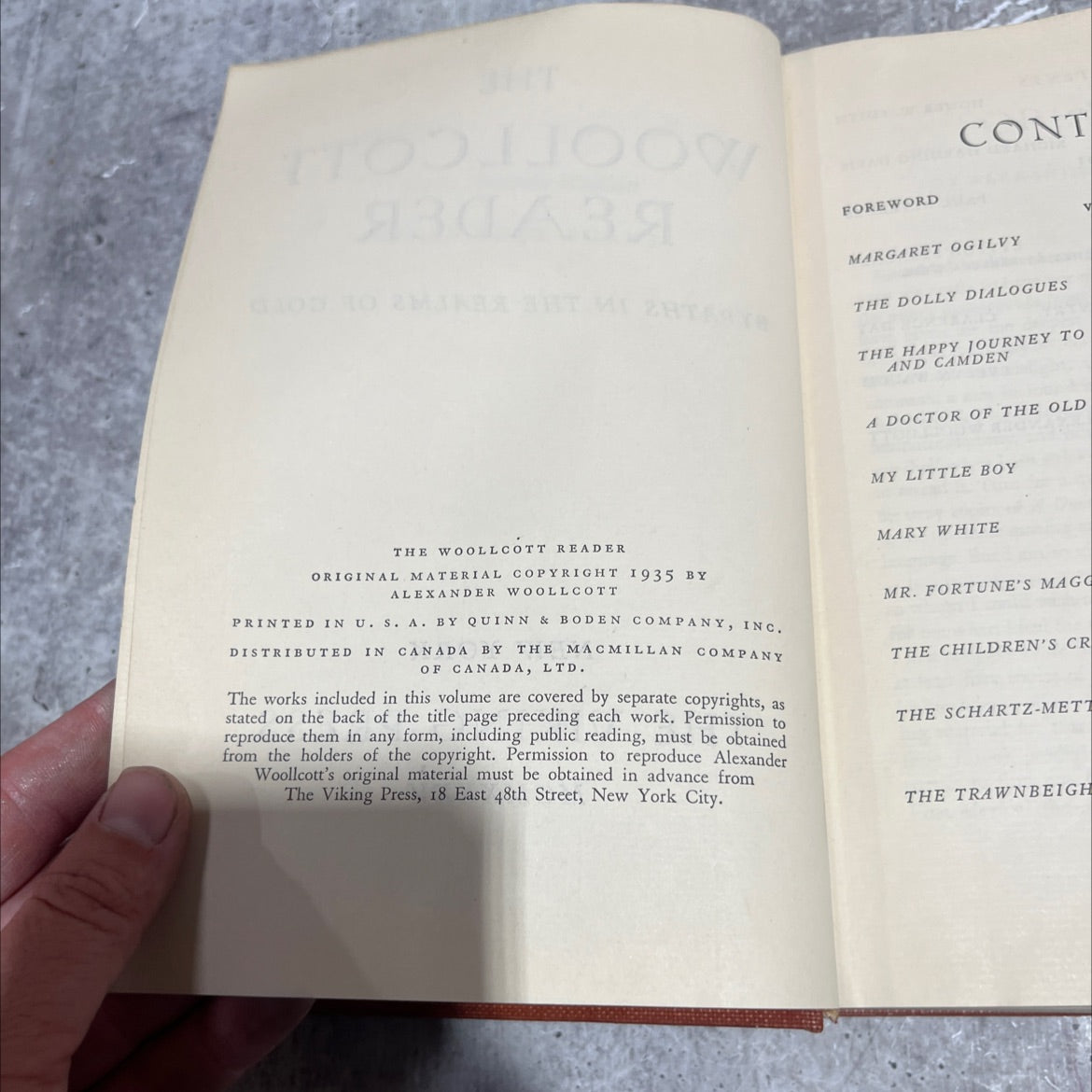 woollcott reader book, by alexander woollcott, 1935 Hardcover image 3