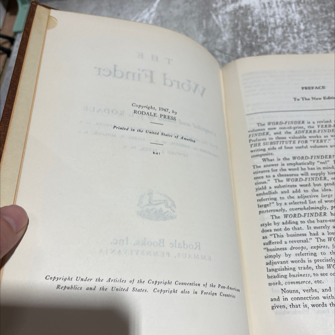 word-finder book, by j. i. rodale, 1947 Hardcover image 3