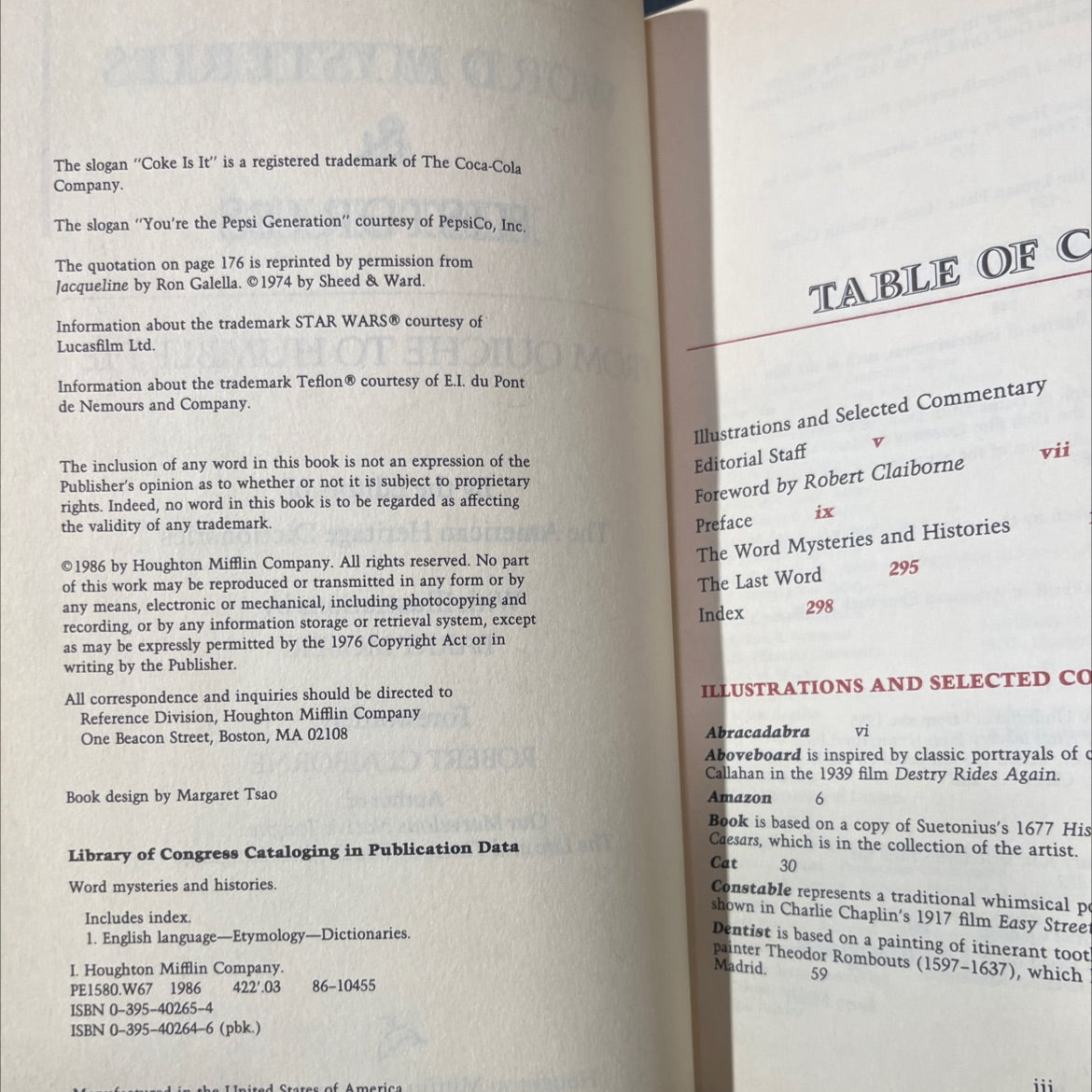 word mysteries & histories from quiche to humble pie book, by editors of the american heritage dictionaries, 1986 image 3