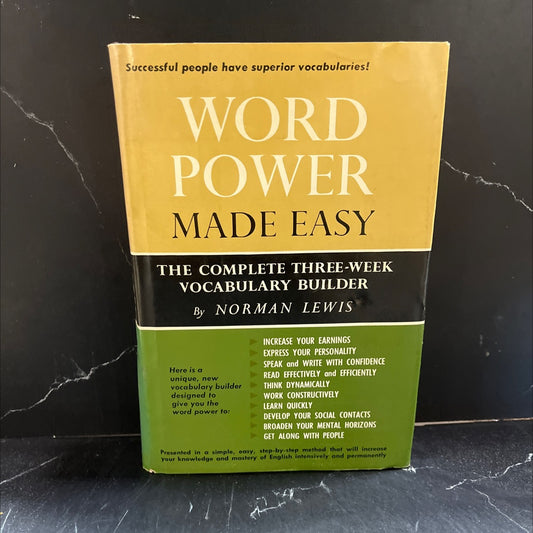 word power made easy book, by norman lewis, 1949 Hardcover image 1