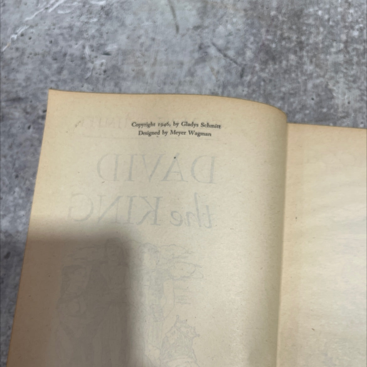 world david the king book, by gladys schmitt, 1946 Hardcover image 3