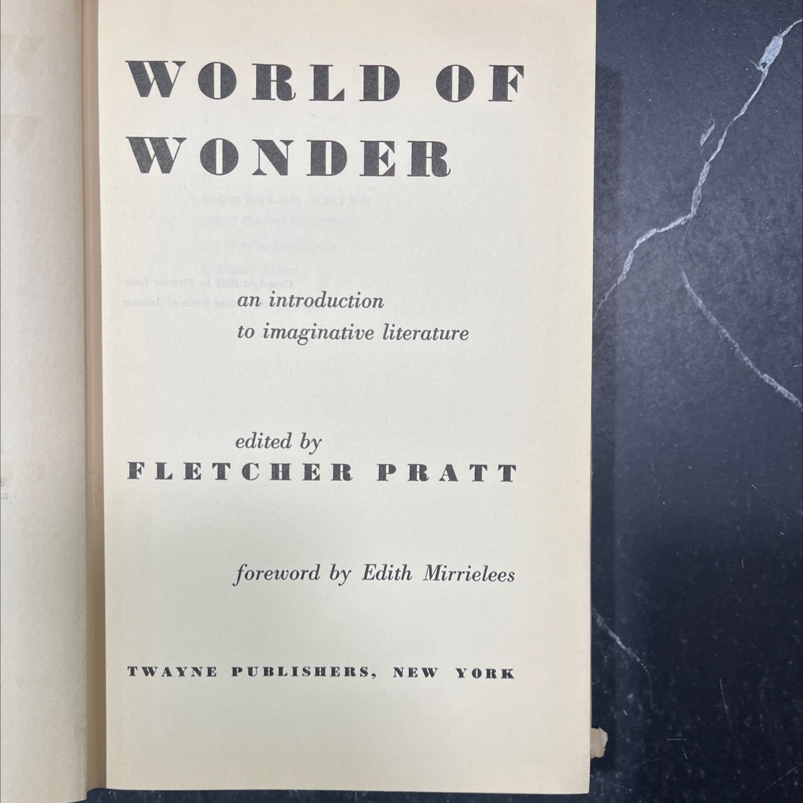 world of wonder book, by fletcher pratt, 1951 Hardcover image 2