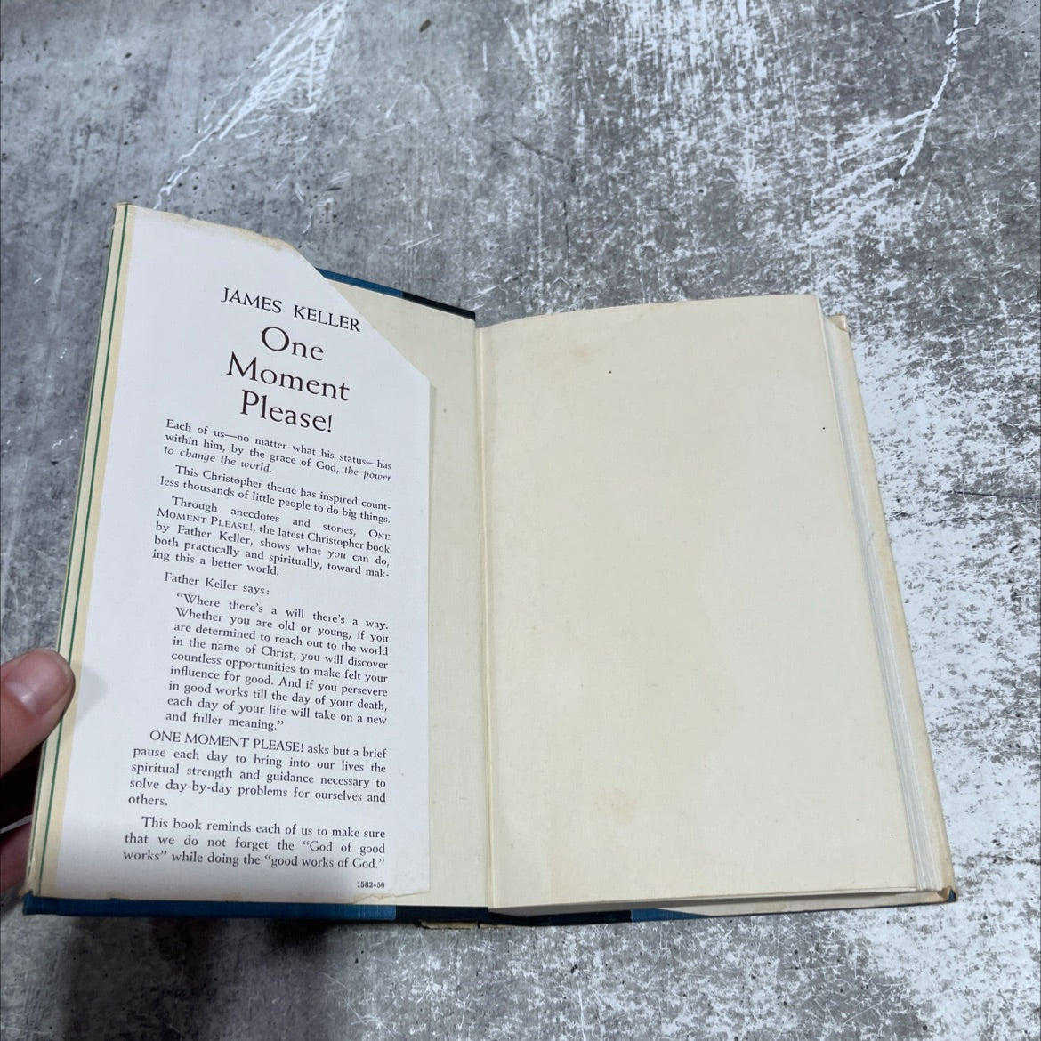 world one moment please! christopher daily guides to better living book, by james keller, m.m., 1951 Hardcover image 4