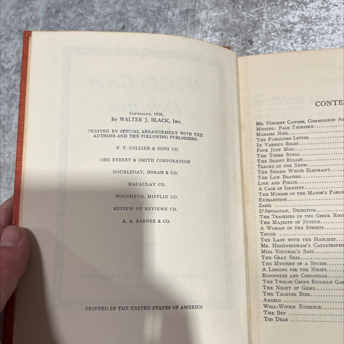 world's great detective stories book, by Walter J. Black, Inc., 1928 Hardcover image 3