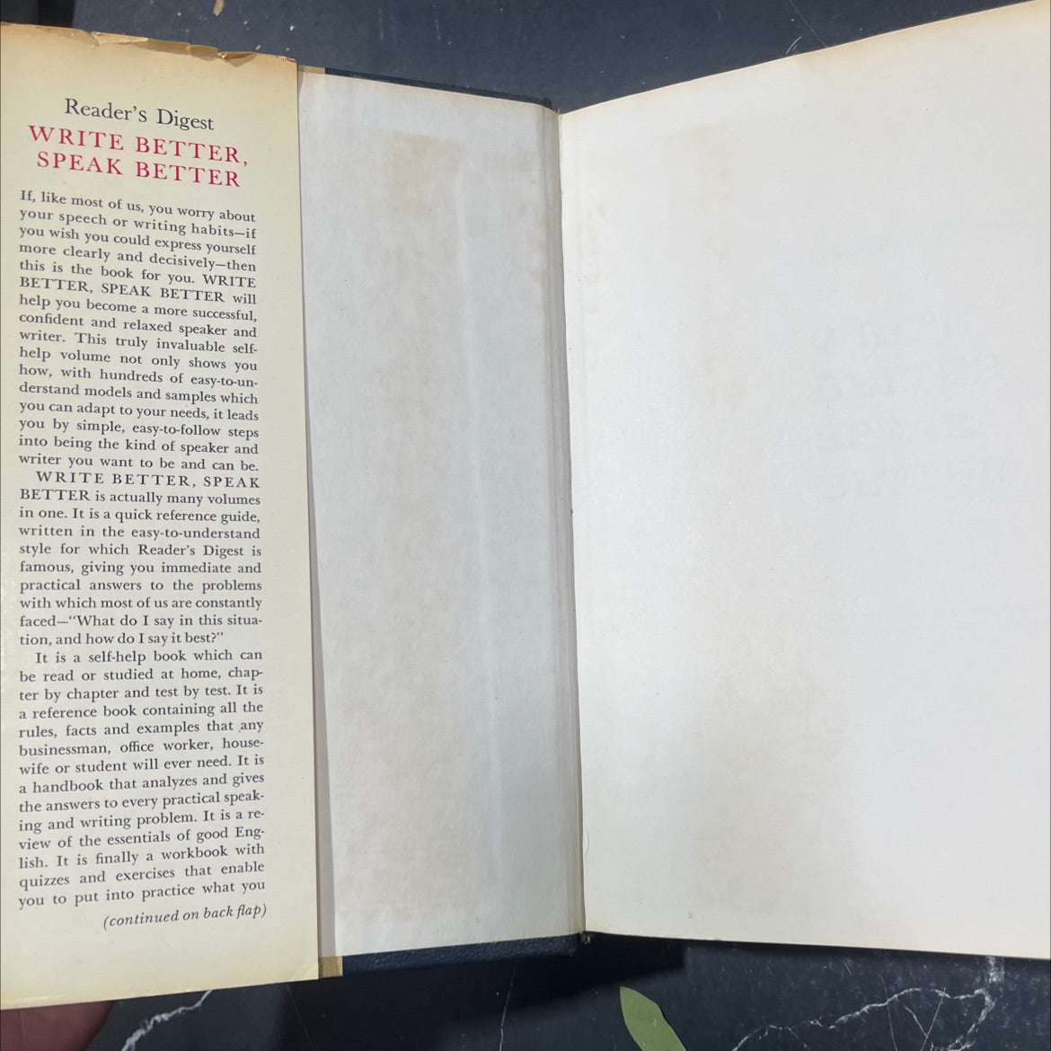 write better, speak better book, by unknown, 1977 Hardcover image 4