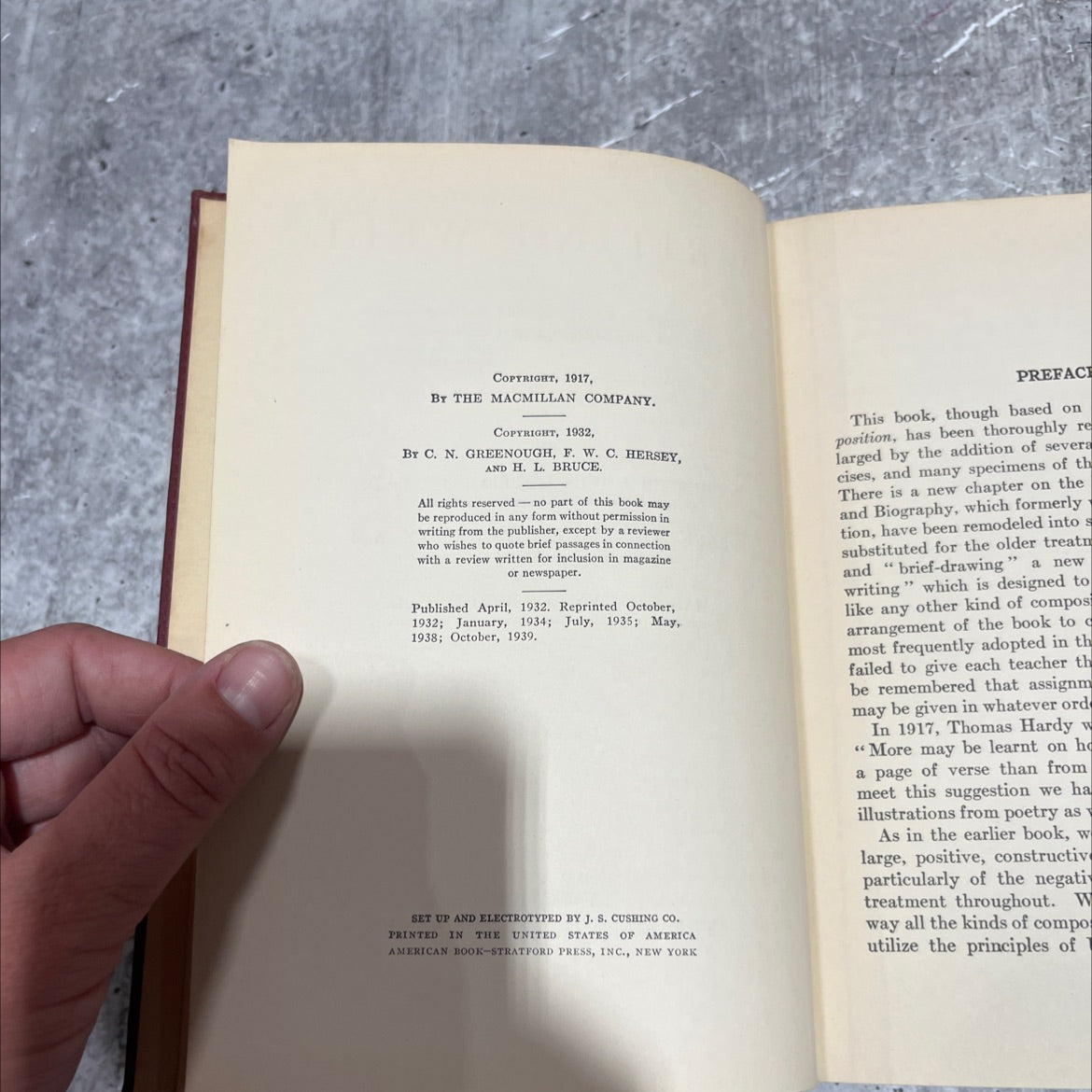 writing well book, by chester noyes greenough, frank wilson cheney hersey, harold lawton bruce, 1932 Hardcover image 3