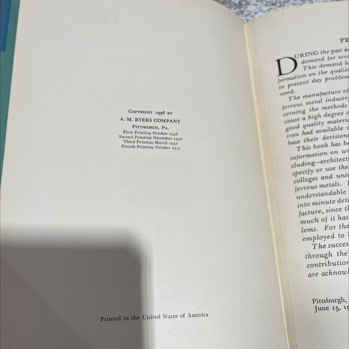 wrought iron its manufacture, characteristics and applications book, by james aston, edward b. story, 1936 Hardcover image 3