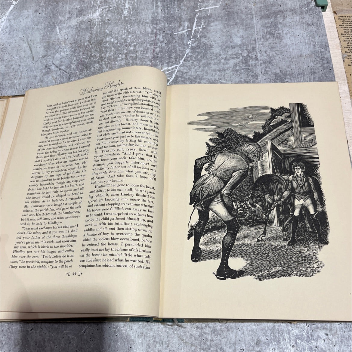 wuthering heights book, by emily brontë, 1948 Hardcover image 4