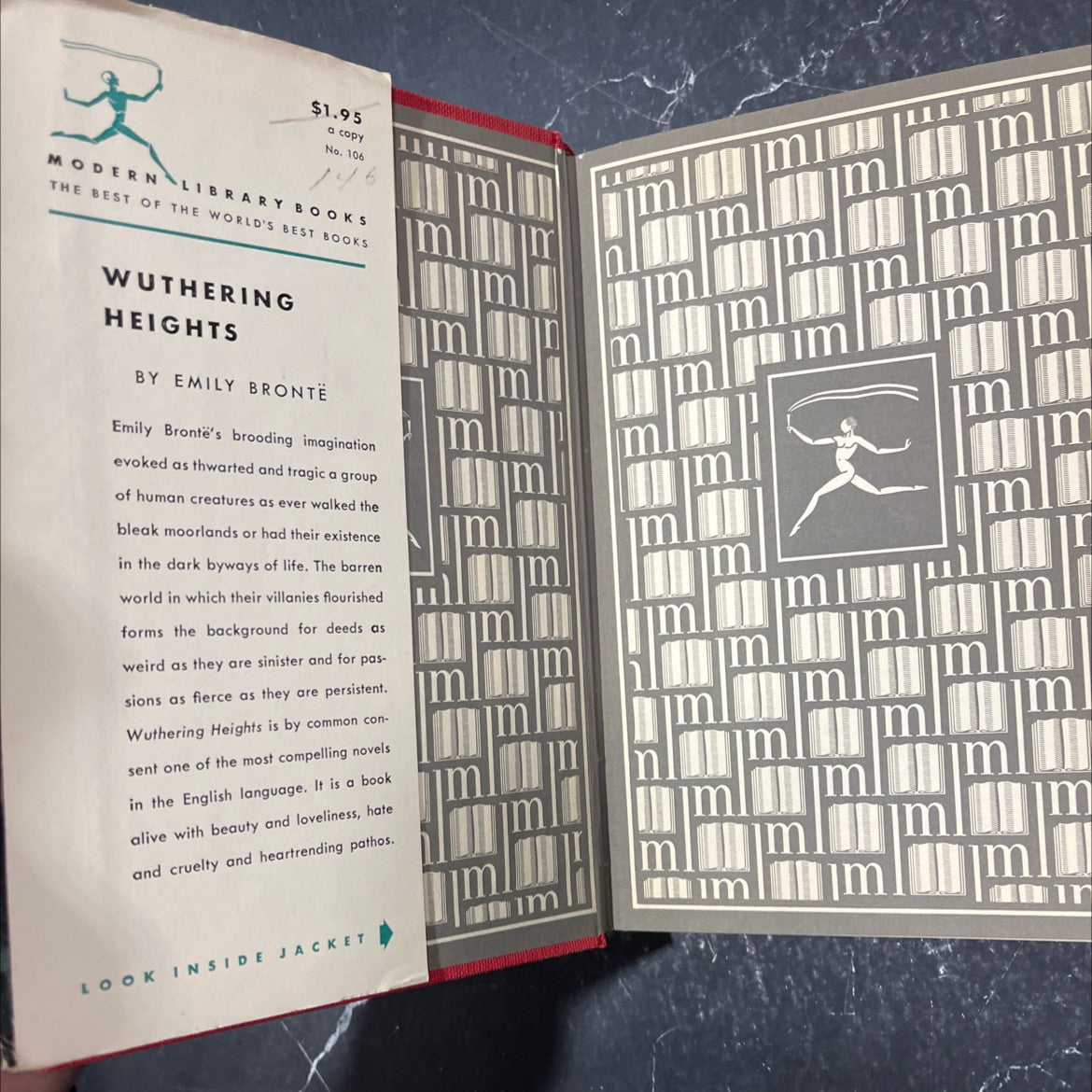 wuthering heights book, by emily brontë, 1950 Hardcover image 4