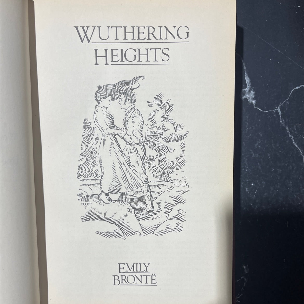 wuthering heights book, by emily brontë, 1970 Leather image 2
