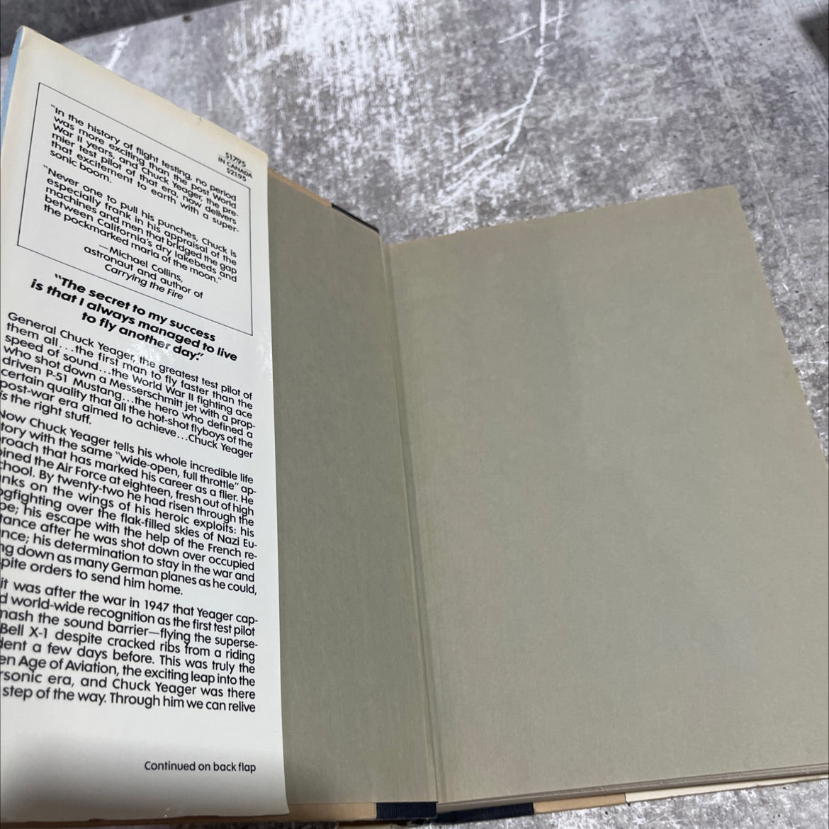 yeager an autobiography book, by chuck yeager & leo janos, 1985 Hardcover image 4