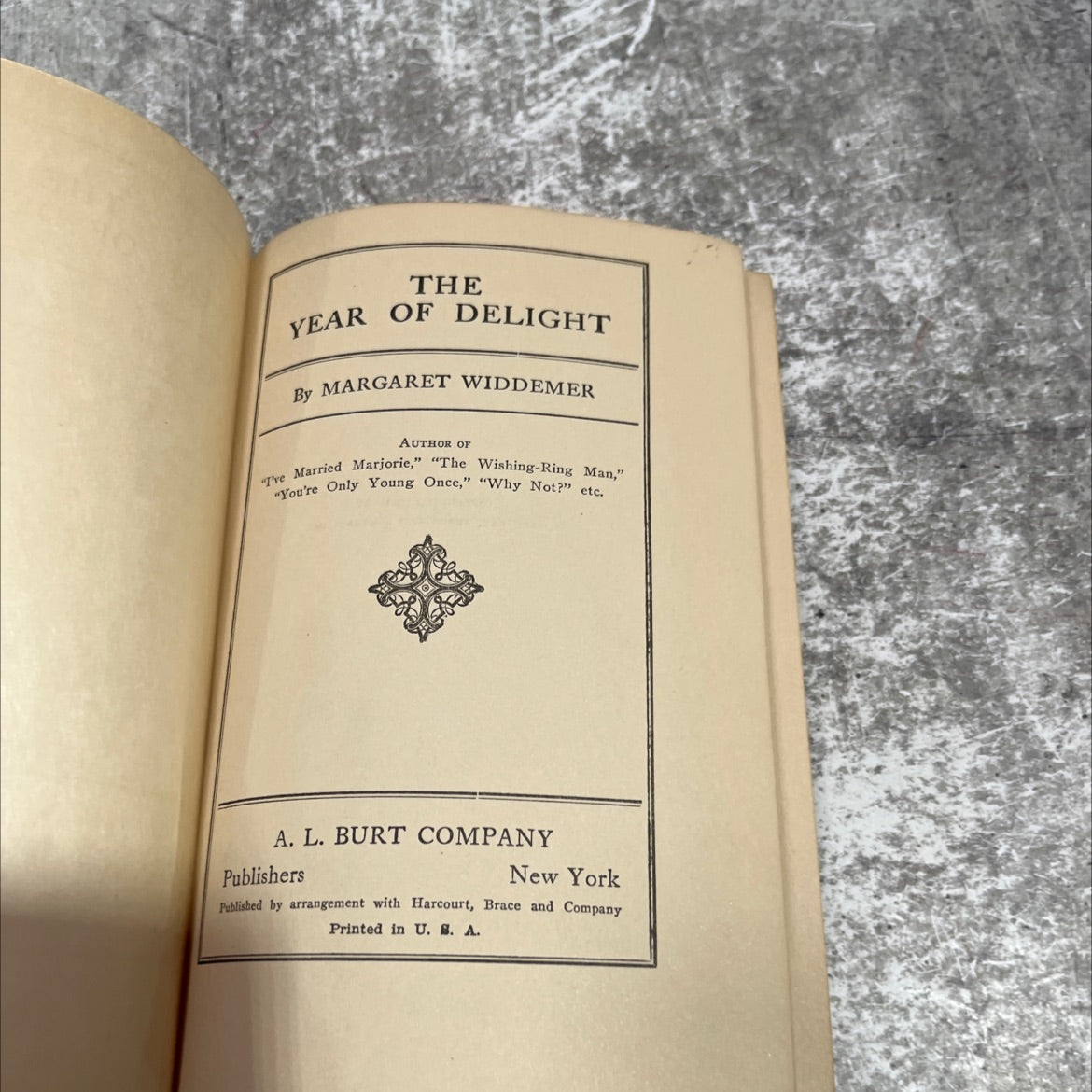 year the of delight book, by margaret widdemer, 1921 Hardcover image 2