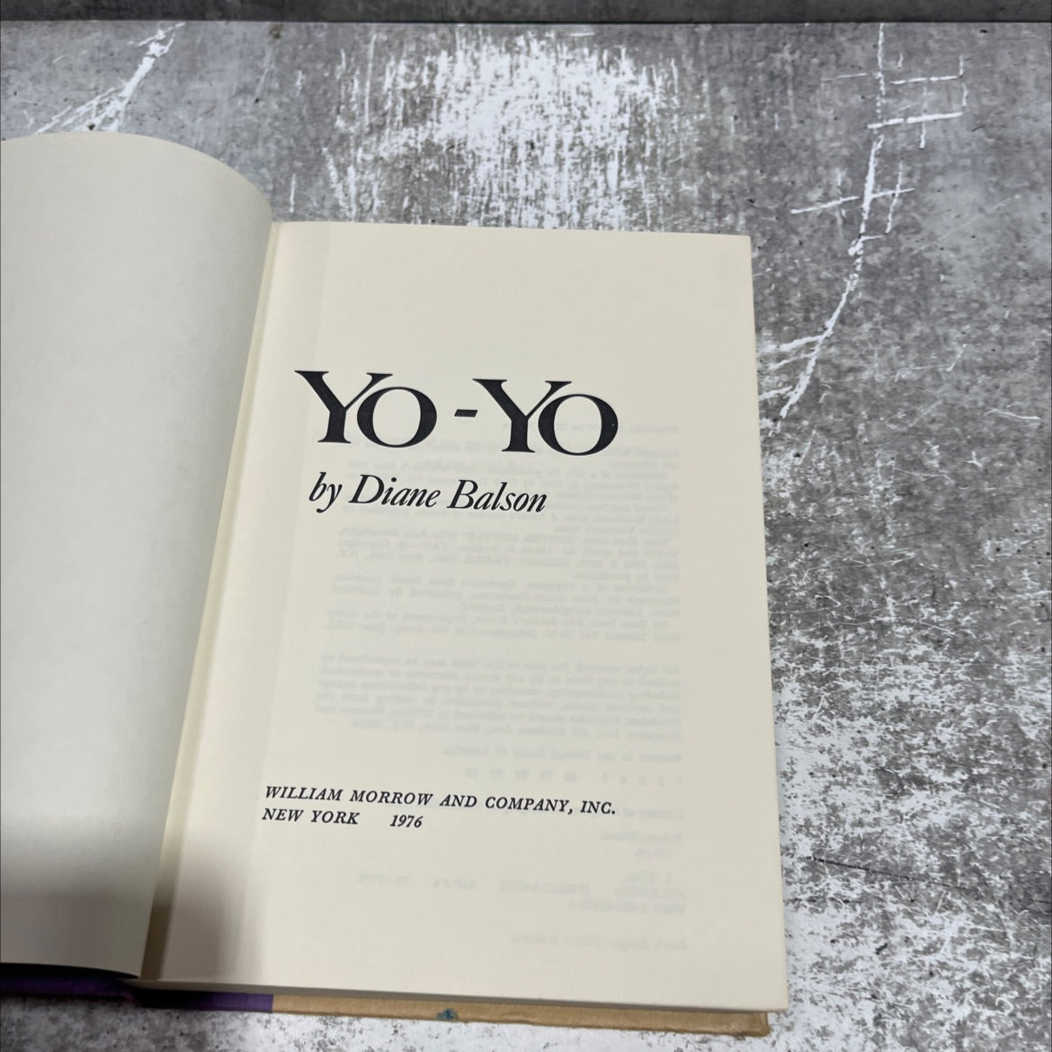 yo-yo book, by Diane Balson, 1976 Hardcover image 2