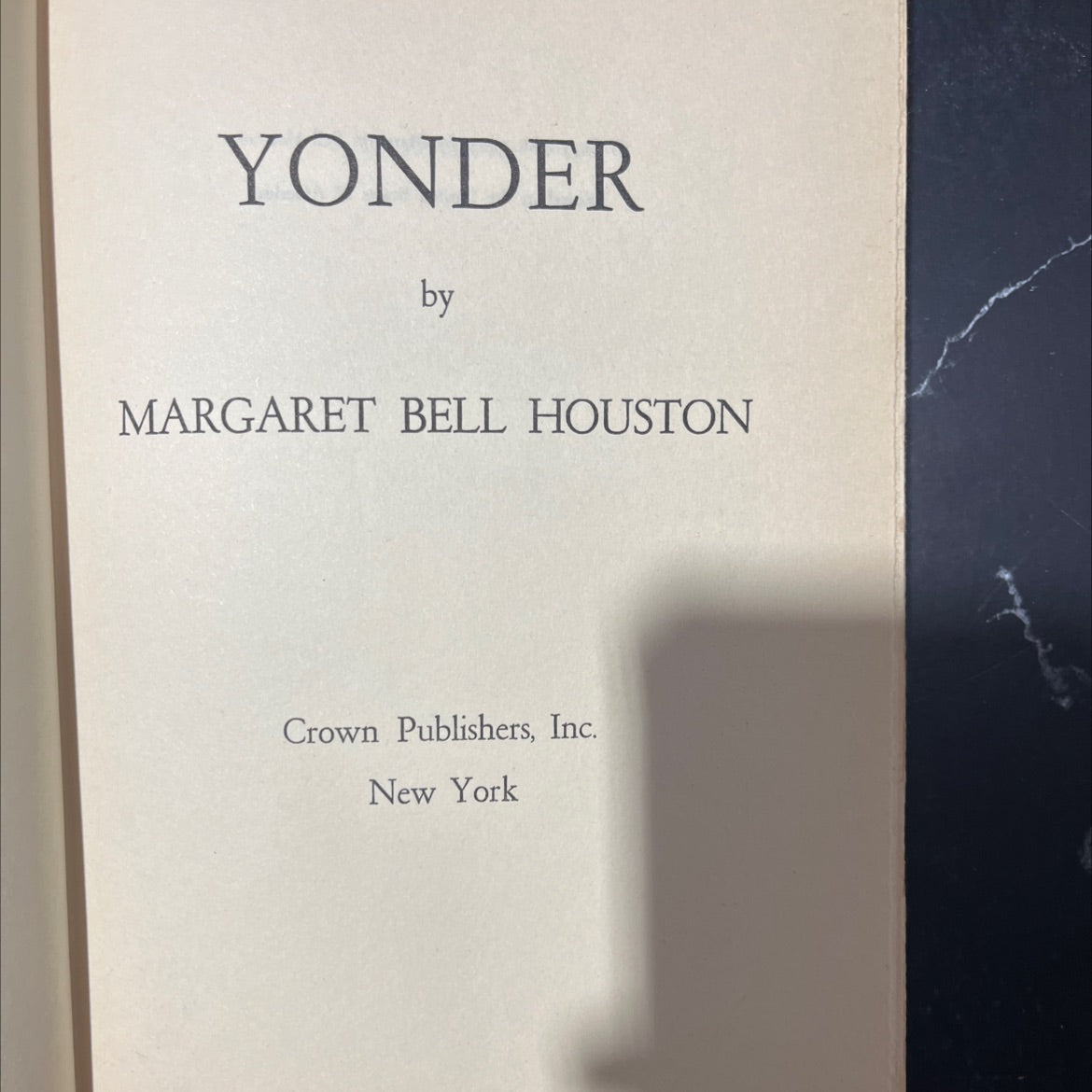 yonder book, by margaret bell houston, 1955 Hardcover image 2