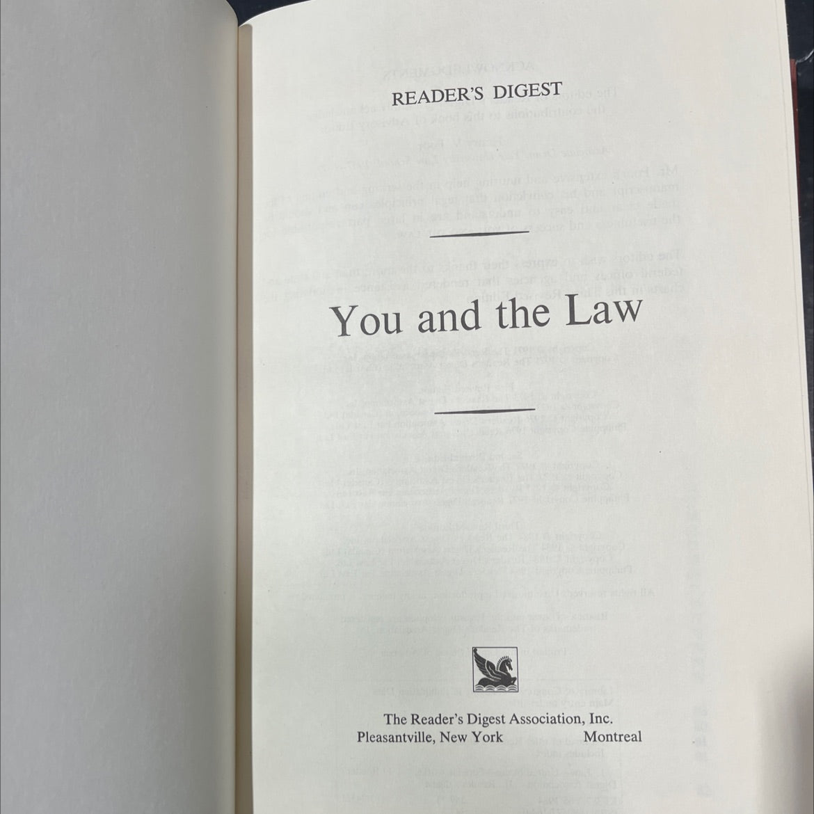 you and the law book, by unknown, 1984 Hardcover image 2