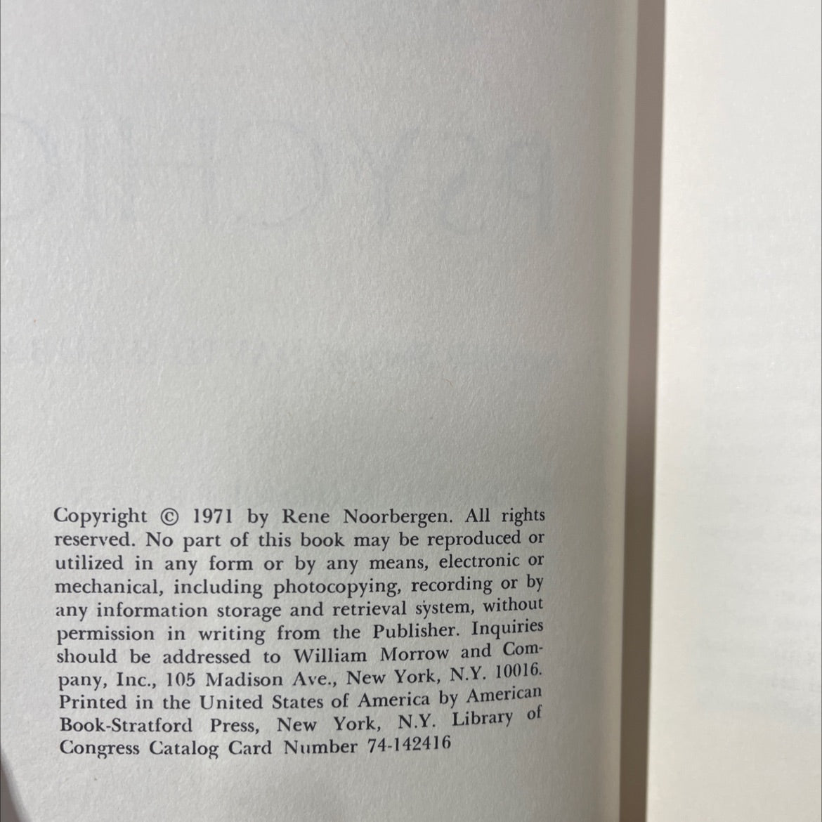 you are psychic the incredible story of david n. bubar book, by rene noorbergen, 1971 Hardcover image 3