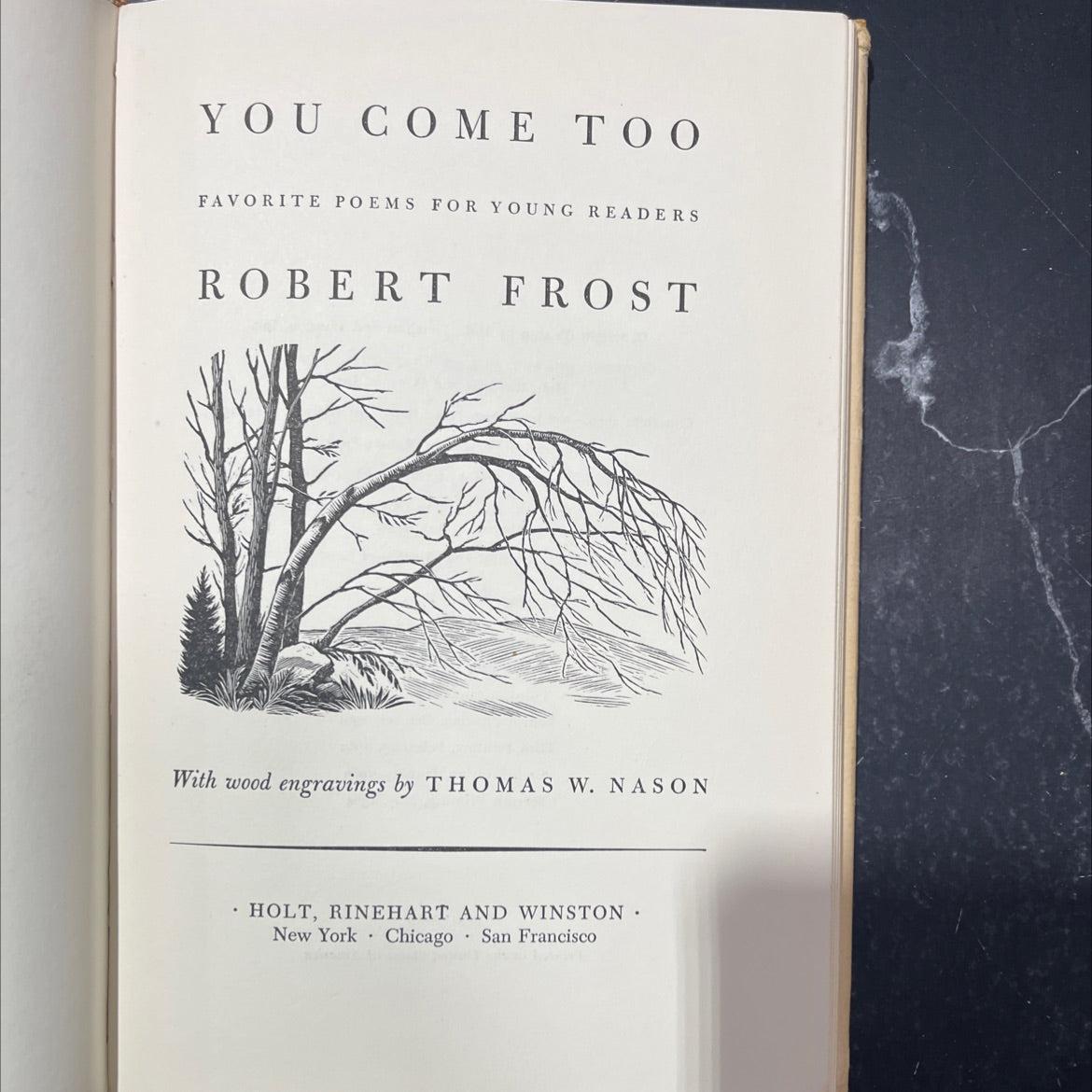 you come too favorite poems for young readers book, by robert frost, 1959 Hardcover image 2