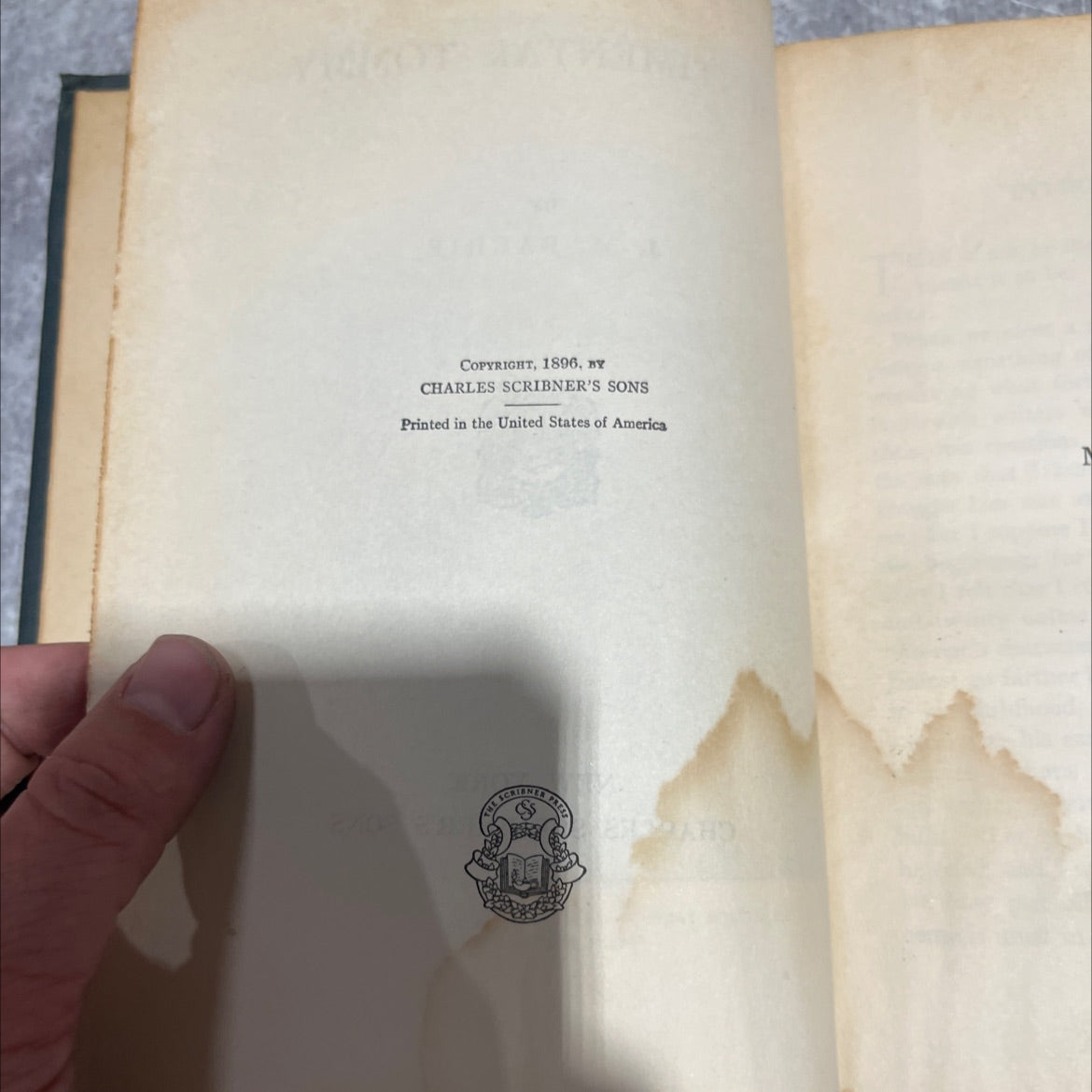 you'll be sentimental tommy book, by j. m. barrie, 1923 Hardcover image 3