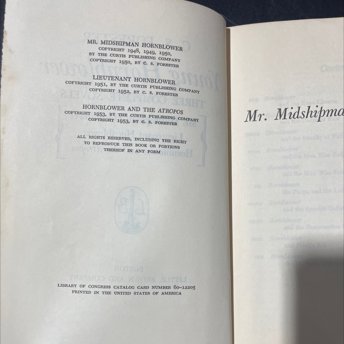 young hornblower book, by C. S. Forester, 1953 Hardcover image 3