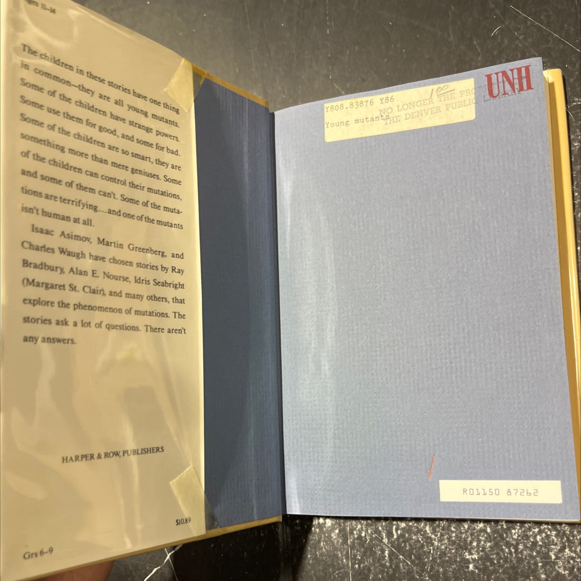 young mutants book, by Isaac Asimov, Martin Greenberg, Charles Waugh, 1984 Hardcover image 4