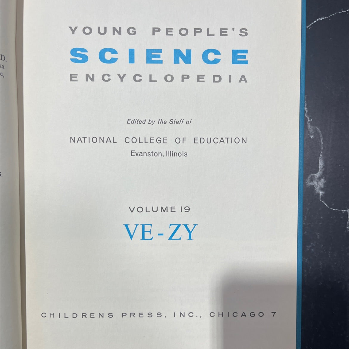young people's science encyclopedia book, by staff of national college of education, 1965 Hardcover image 2