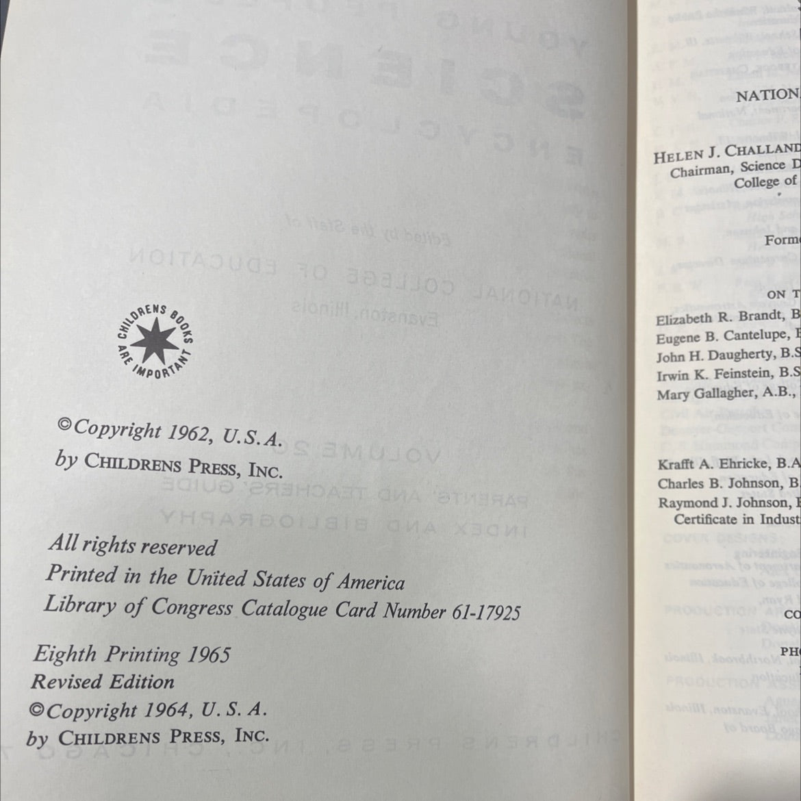 young people's science encyclopedia book, by staff of national college of education, 1965 Hardcover image 3